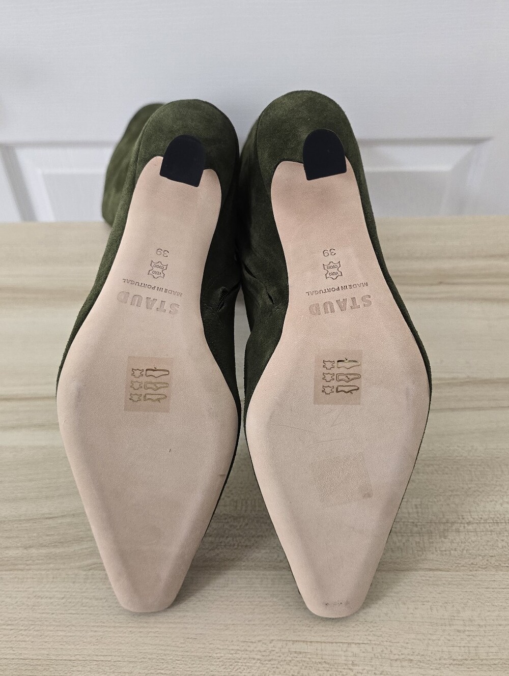 Staud Cami Suede Olive Green Knee High Boots NWOB Size 39/US 8.5 - Picture 11 of 13